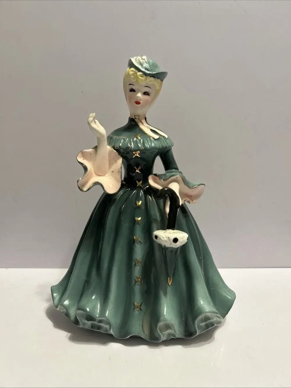 Vintage Napco Lady Maragret Figurine, Victorian Made In Japan Late 1950’s